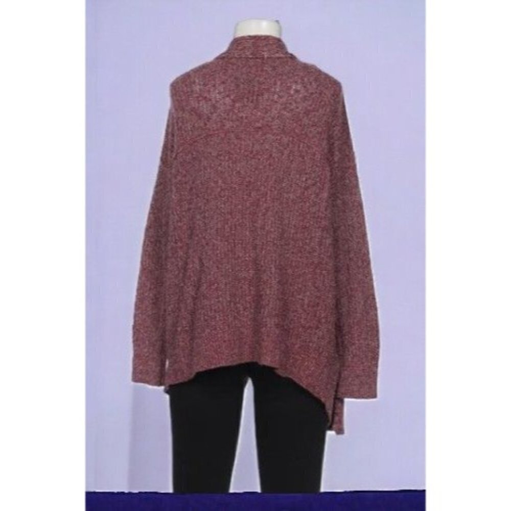 Abercrombie & Fitch oversized long sleeve purple cardigan duster sweater medium - Picture 4 of 7
